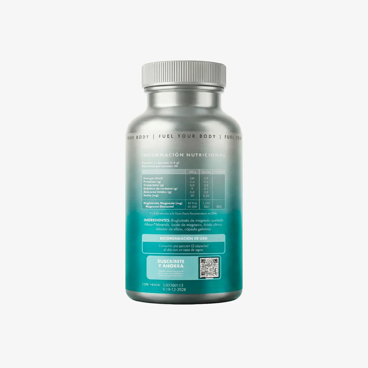 Bisglicinato de Magnesio 60 caps