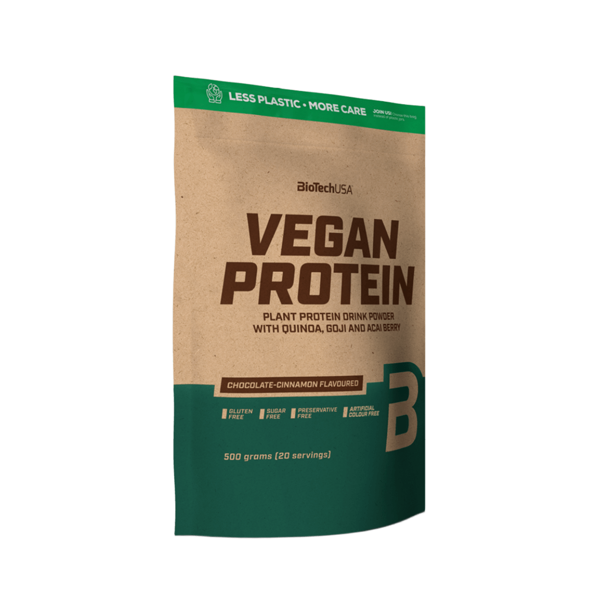 Lordxfit Vegan Protein BIOTECHUSA 500G SABOR CHOCOLATE 20 SV - Default Title