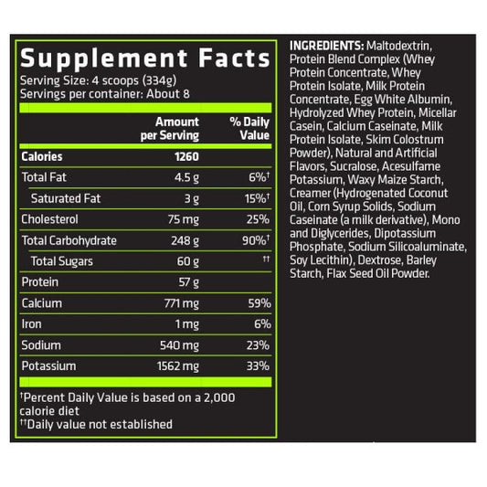 USN Gainer Anabolic Mass 12 Lb Chocolate