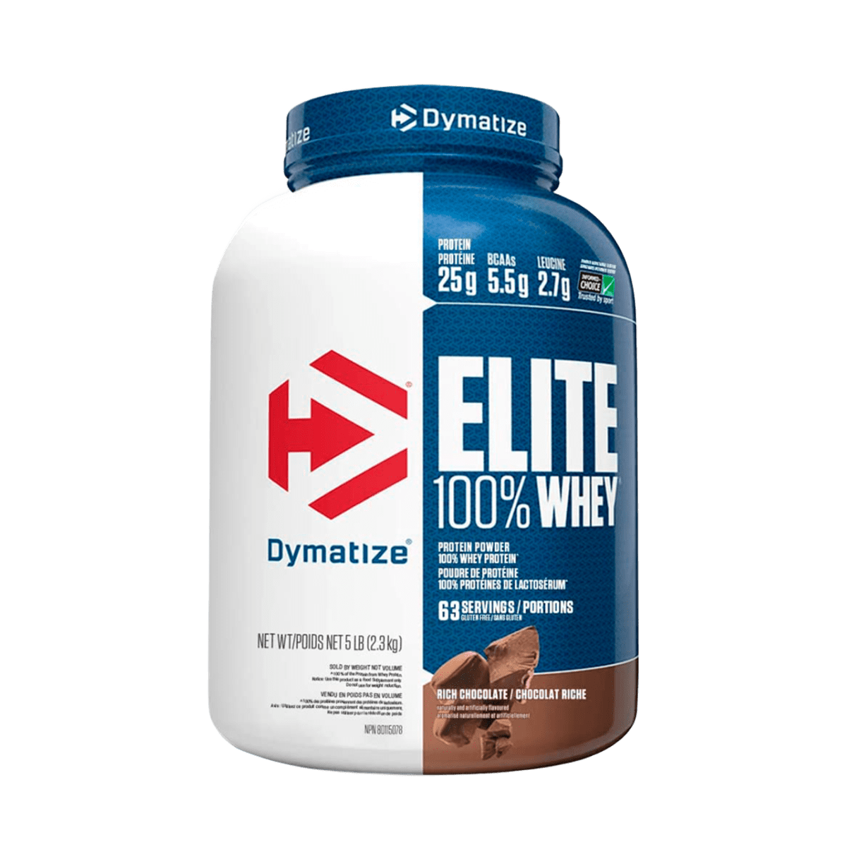 DYMATIZE ELITE 100% WHEY 5 LB SABOR CHOCOLATE