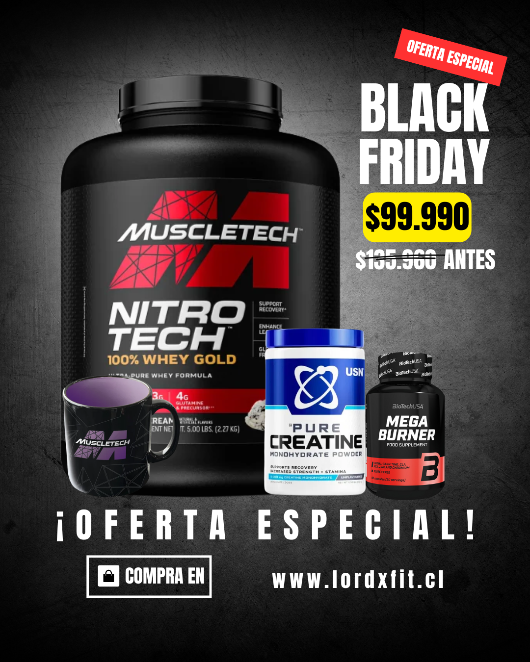 MuscleTech + Creatina + Quemador+ Tazon bebidas calientes - Proteína, creatina y suplementos originales – LORDXFIT Chile