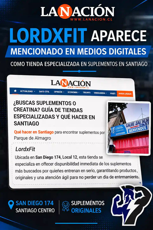 LordxFit mencionada en guía de suplementos en Santiago