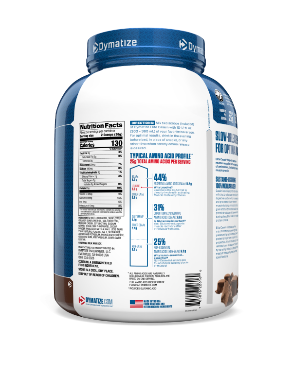 Dymatize Caseina Elite 4 Lb Chocolate - Proteína, creatina y suplementos originales – LORDXFIT Chile