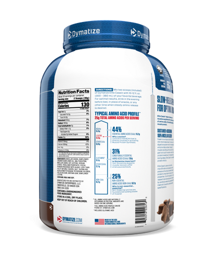 Dymatize Caseina Elite 4 Lb Chocolate - Proteína, creatina y suplementos originales – LORDXFIT Chile