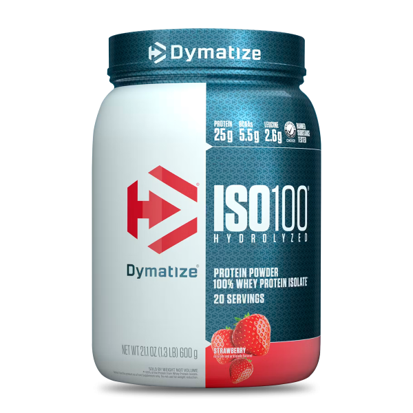 Dymatize Proteina ISO 100 1.4 Lb Strawberry - Proteína, creatina y suplementos originales – LORDXFIT Chile