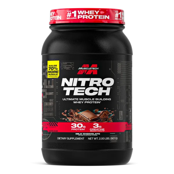 Muscletech Proteina Nitro Tech 2 Lb Chocolate Milk - Proteína, creatina y suplementos originales – LORDXFIT Chile