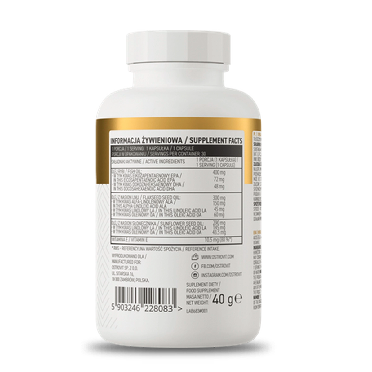 Omega 3-6-9 Ostrovit 30 Caps