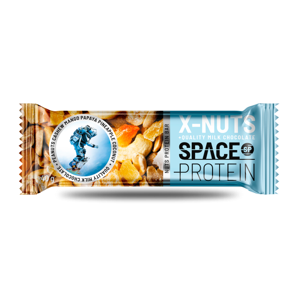 Lordxfit Space Protein Barra Proteina X Nuts 40 G Cashew Mango Papaya - Default Title