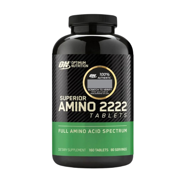 Super Amino 2222 Tabs 160 Tabletas Optimum Nutrition - Proteína, creatina y suplementos originales – LORDXFIT Chile