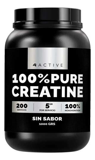 4active 100% Pure Creatine Monohydrate - 1000 Grs