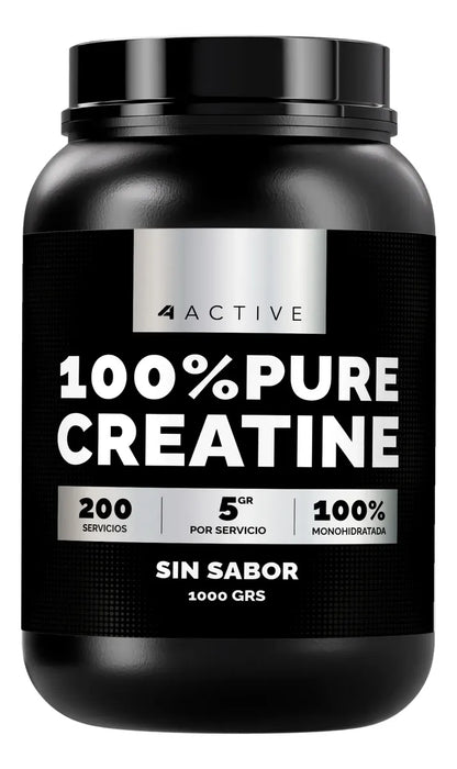 4active 100% Pure Creatine Monohydrate - 1000 Grs