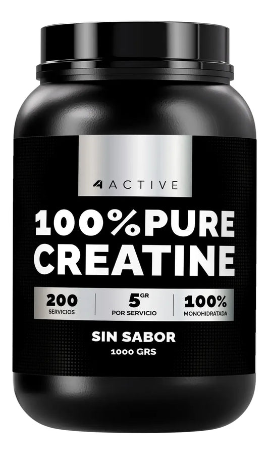 4active 100% Pure Creatine Monohydrate - 1000 Grs