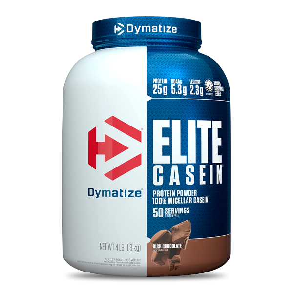 Dymatize Caseina Elite 4 Lb Chocolate - Proteína, creatina y suplementos originales – LORDXFIT Chile