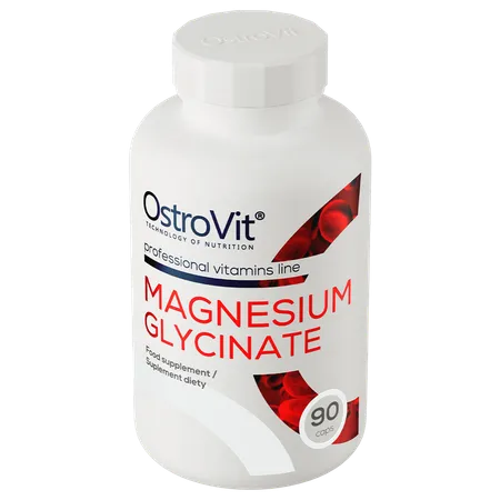 Suplemento de Magnesio Glicinato de OstroVit en cápsulas, 90 unidades, para apoyo muscular y bienestar general