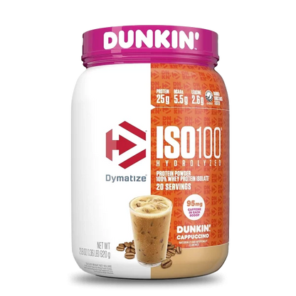 ISO 100 1.4 LB DUNKIN SABOR CAPPUCCINO 20sv - Proteína, creatina y suplementos originales – LORDXFIT Chile