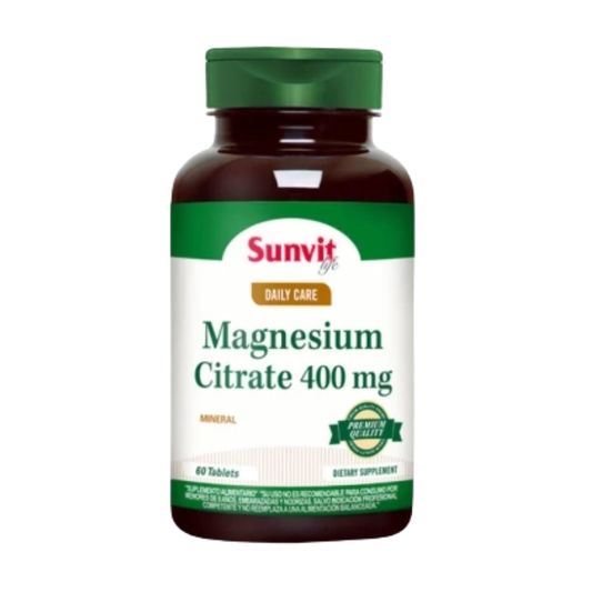 Sunvit Vitamina Magnesio Citrato 400Mg