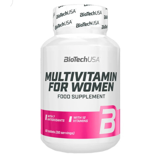 Multivitaminas Mujer 60 Cápsulas BiotechUsa