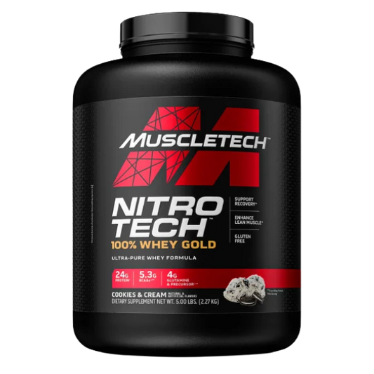 NITRO TECH 100% WHEY GOLD 5 LB COOKIES AND CREAM 76sv