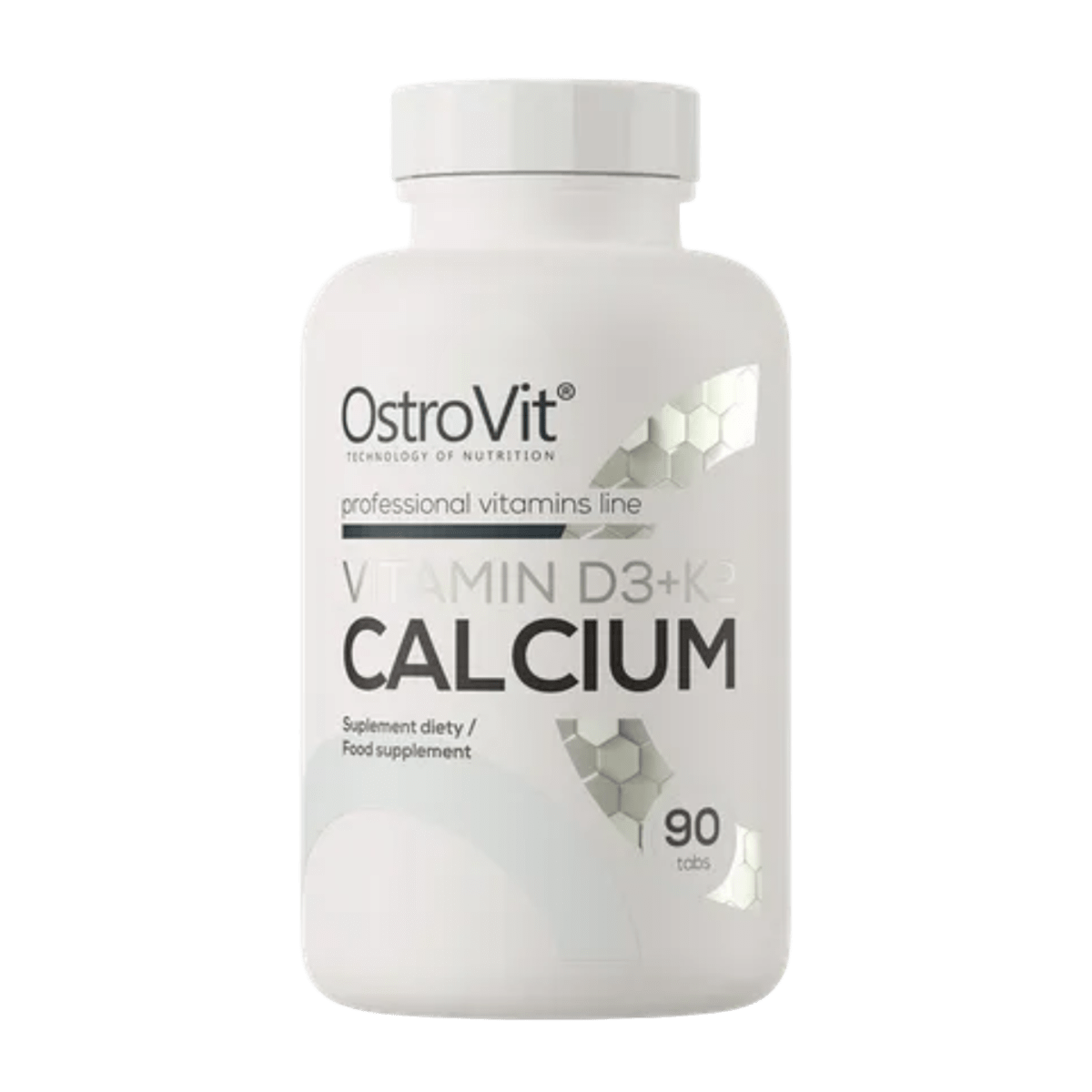 Vitamina D3 + K2 + Calcio 90 Tabletas