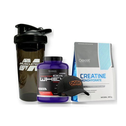 Pack Shaker MuscleTech Simple + Ultimate Proteina Prostar + Jockey de corte | LordXFit