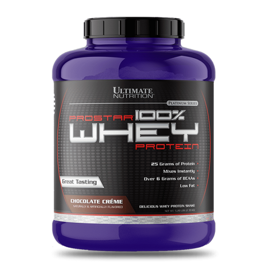 Proteína en polvo Ultimate Proteina Prostar 100% Whey sabor crema de chocolate, suplemento de Ultimate Nutrition, envase de 5.28 lb