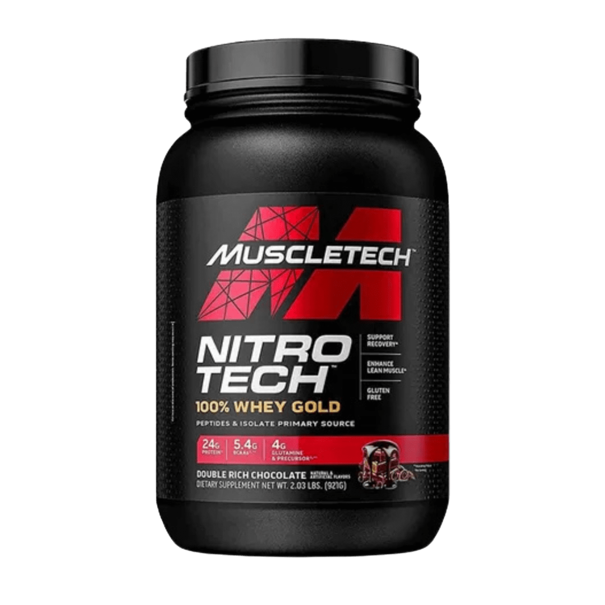 Nitro Tech Proteína 100% Whey Gold 2 lb – Chocolate Intenso 
